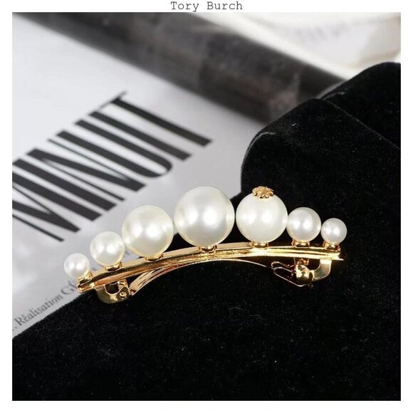 Tory Burch gold hair accessory hair clip - Picture 2 of 3